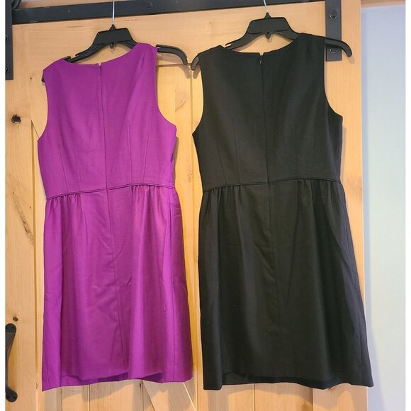 Lot of 2 J. Crew Size 10 Sleeveless Pleated Wool Blend Lined Dress 1 is New! - Picture 2 of 16